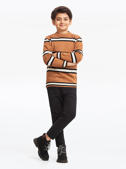 Edenrobe - Boy's Light Brown Sweater - EBTSWT23-027