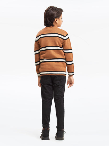 Edenrobe - Boy's Light Brown Sweater - EBTSWT23-027