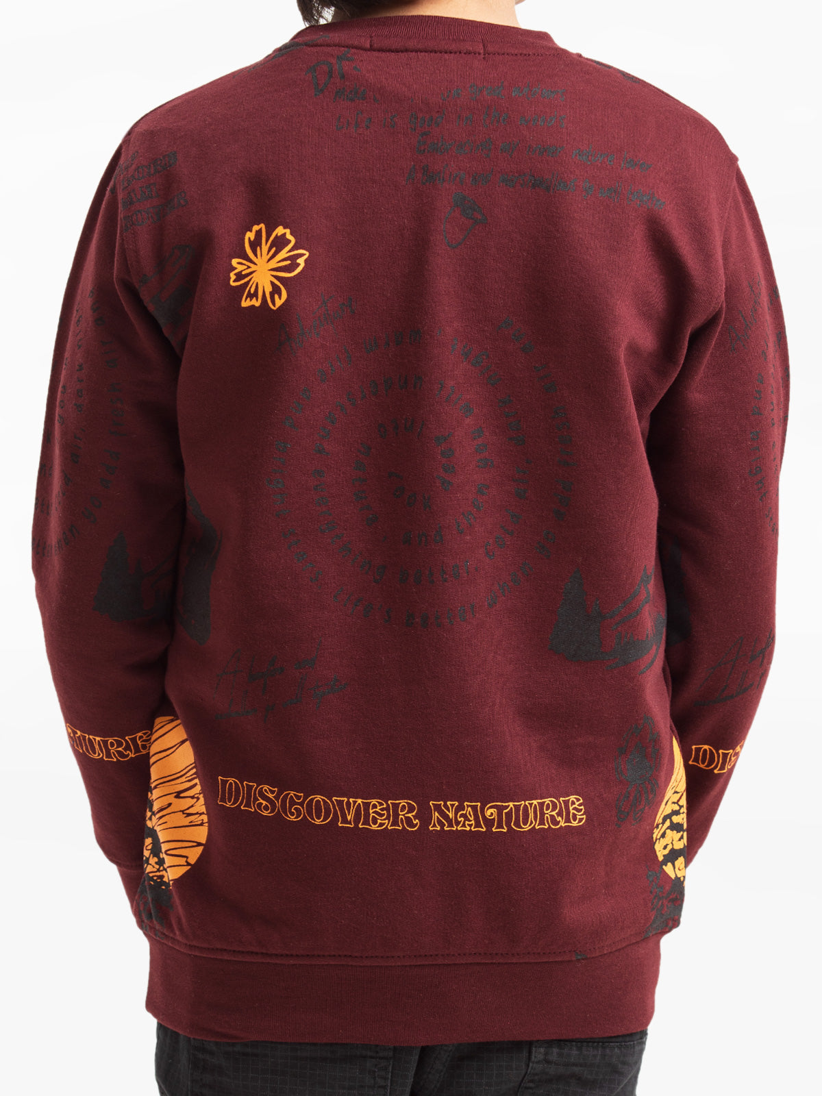 Edenrobe - Boy's Dark Maroon Sweatshirt - EBTSS23-003