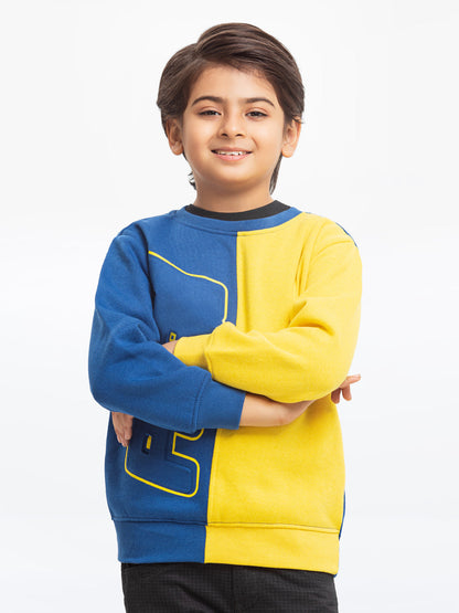 Edenrobe - Boy's Blue & Yellow Sweatshirt - EBTSS23-012