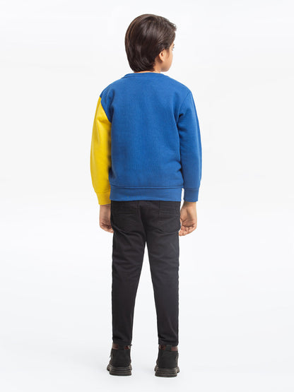 Edenrobe - Boy's Blue & Yellow Sweatshirt - EBTSS23-012