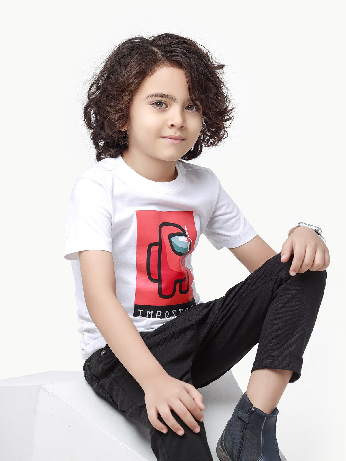 Edenrobe - Boy's White T-Shirt - EBTTS23-002