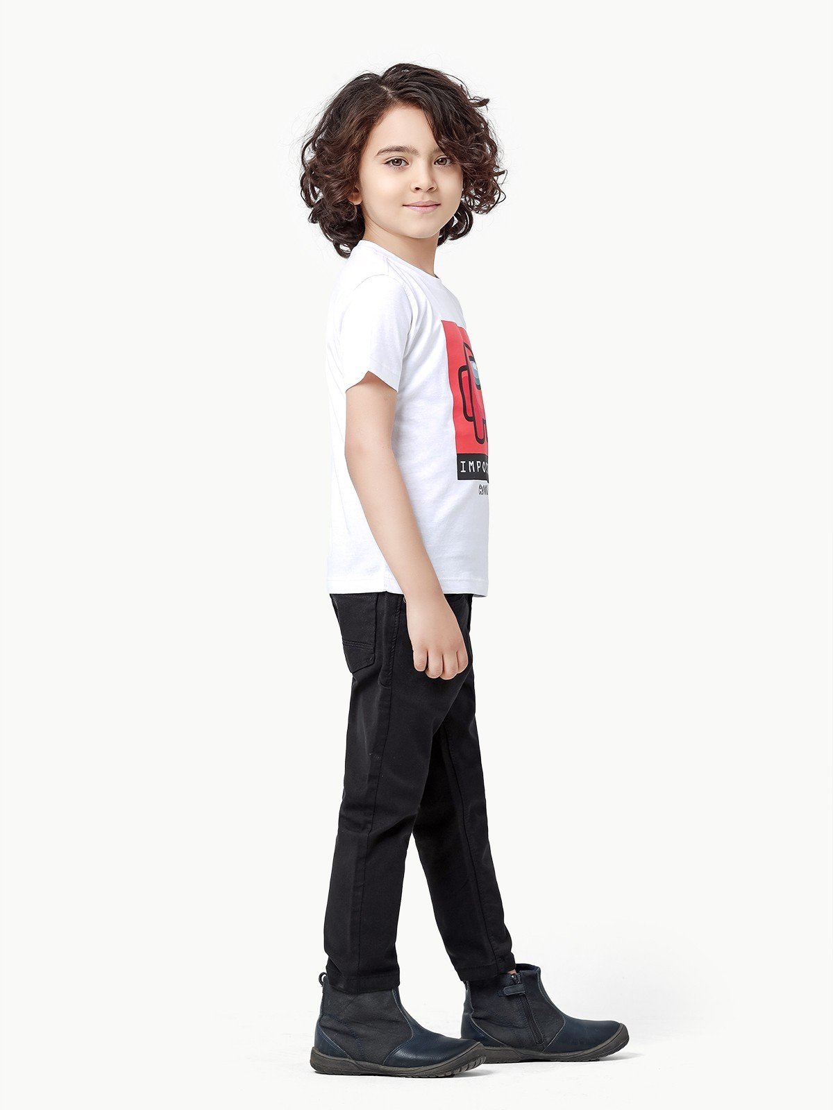 Edenrobe - Boy's White T-Shirt - EBTTS23-002