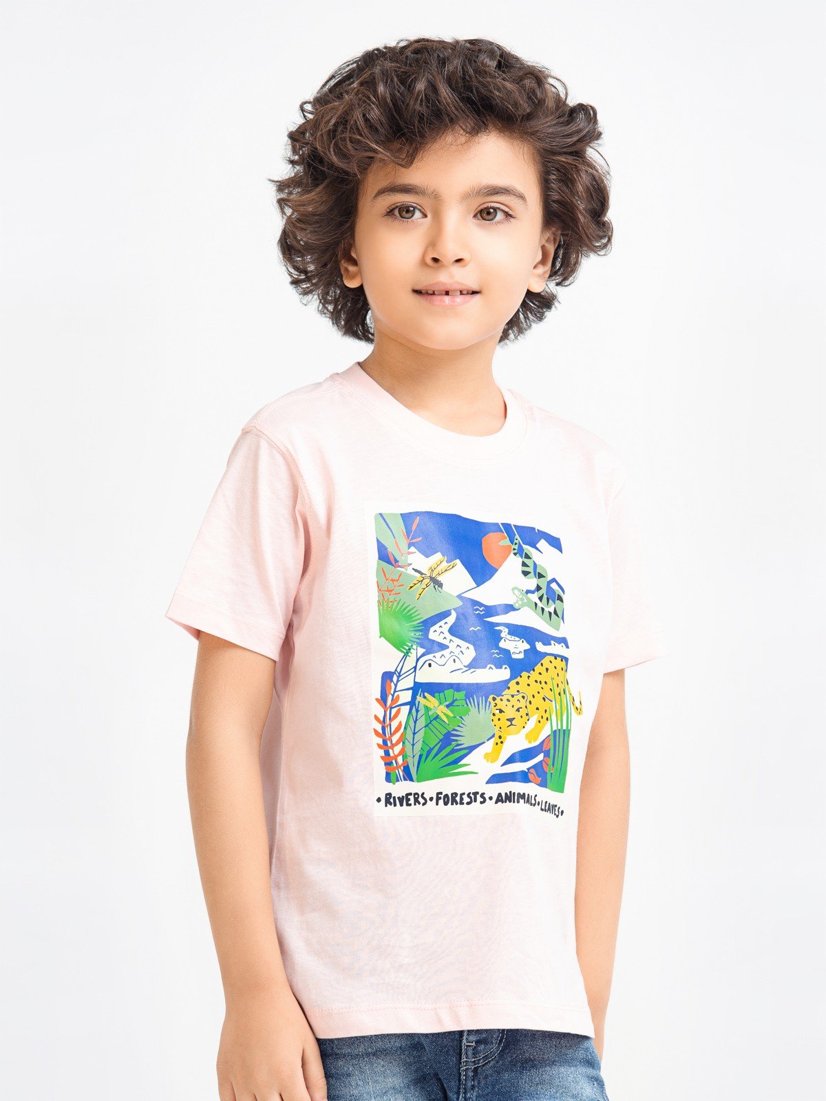 Edenrobe - Boy's Light Pink T-Shirt - EBTTS23-004