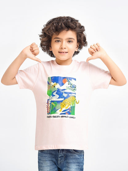 Edenrobe - Boy's Light Pink T-Shirt - EBTTS23-004