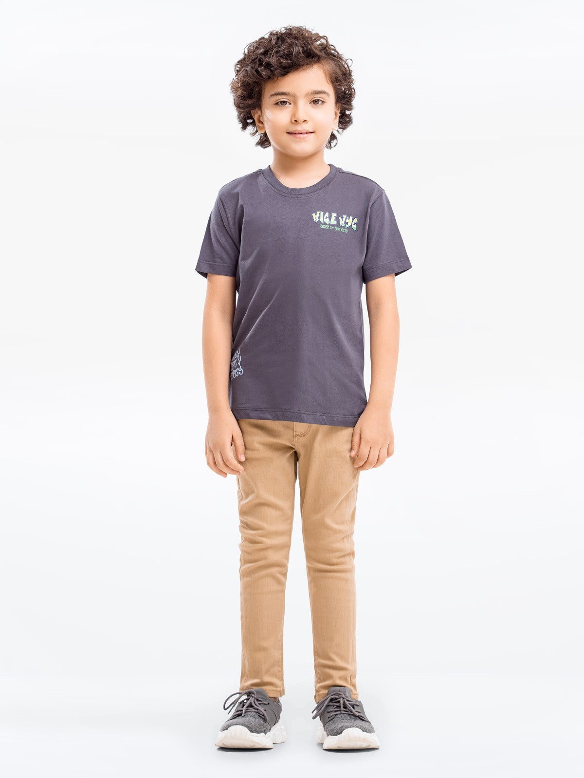 Edenrobe - Boy's Charcoal T-Shirt - EBTTS23-009