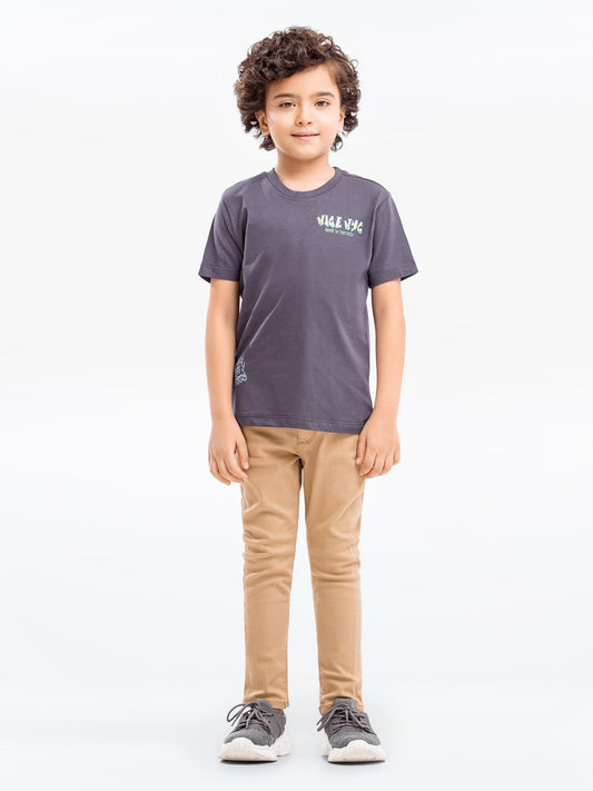 Edenrobe - Boy's Charcoal T-Shirt - EBTTS23-009
