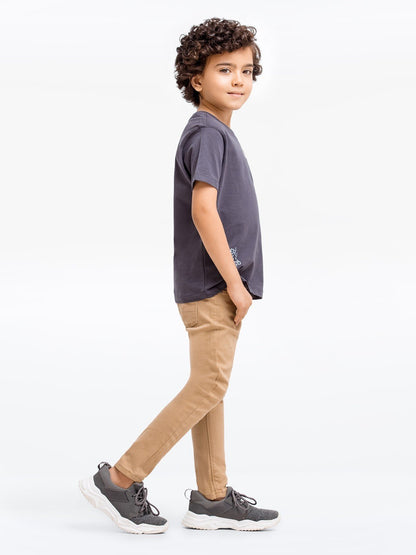 Edenrobe - Boy's Charcoal T-Shirt - EBTTS23-009