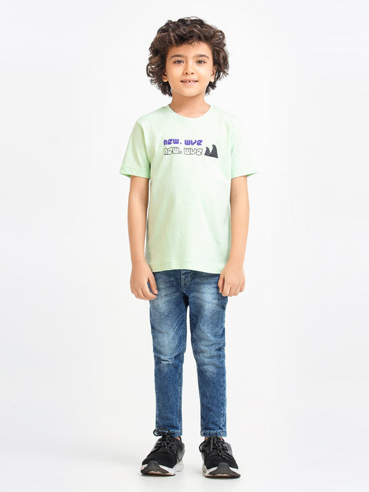 Edenrobe - Boy's Light Green T-Shirt - EBTTS23-013
