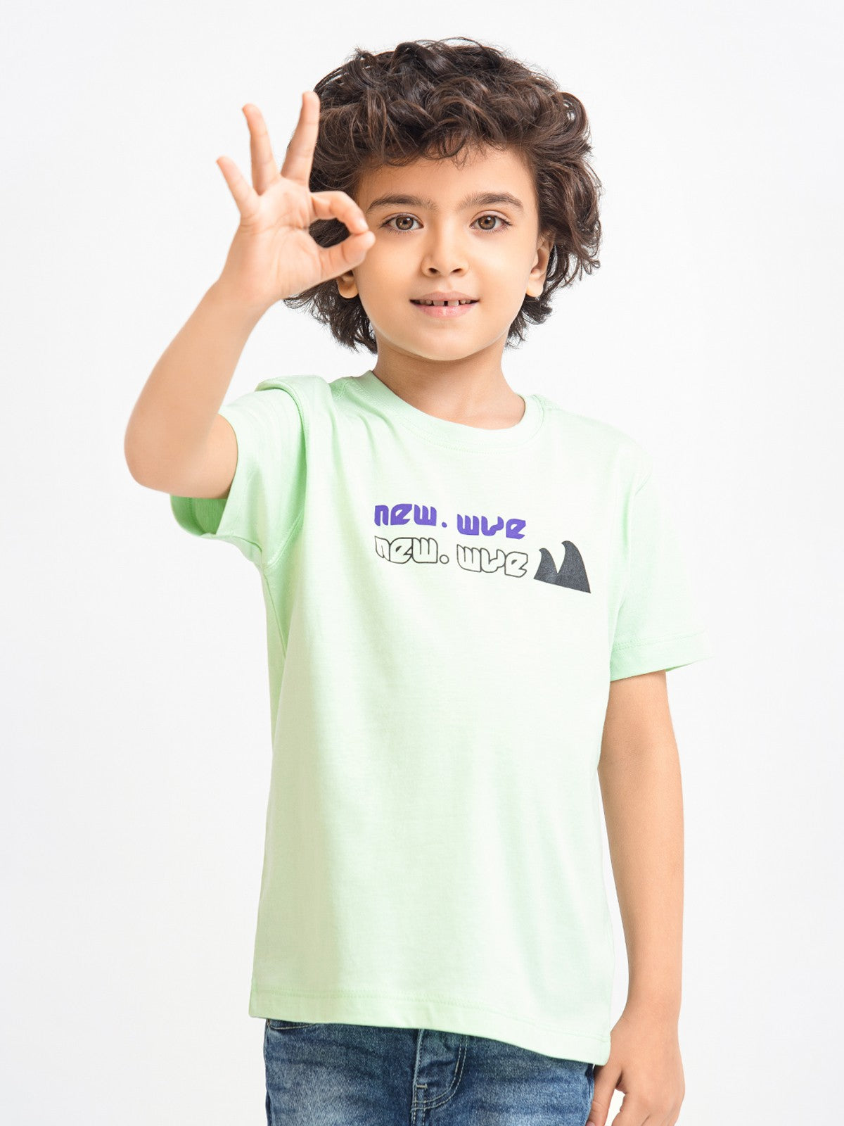 Edenrobe - Boy's Light Green T-Shirt - EBTTS23-013
