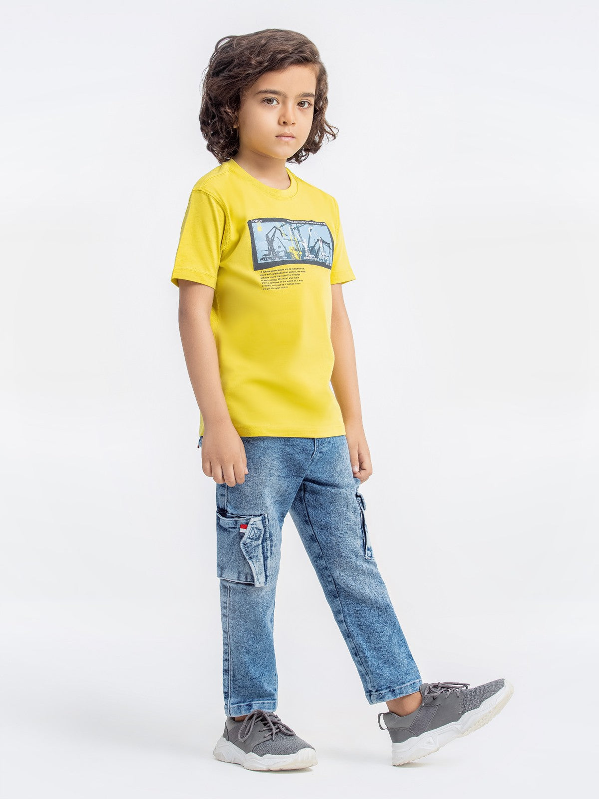 Edenrobe - Boy's Lime Yellow T-Shirt - EBTTS23-025