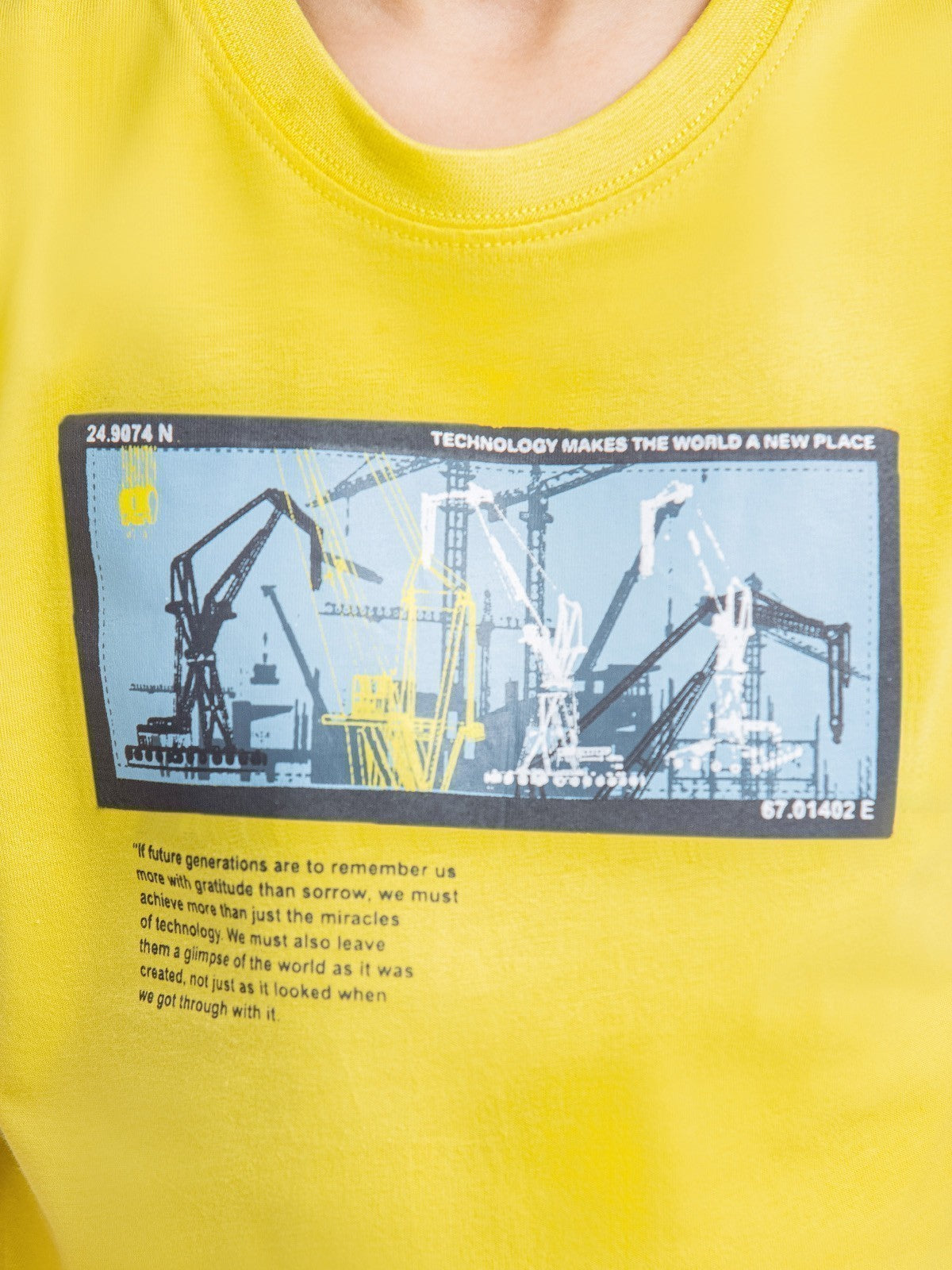 Edenrobe - Boy's Lime Yellow T-Shirt - EBTTS23-025