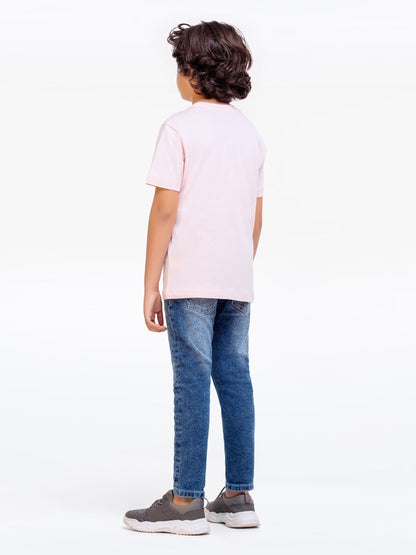 Edenrobe - Boy's Light Pink T-Shirt - EBTTS23-035