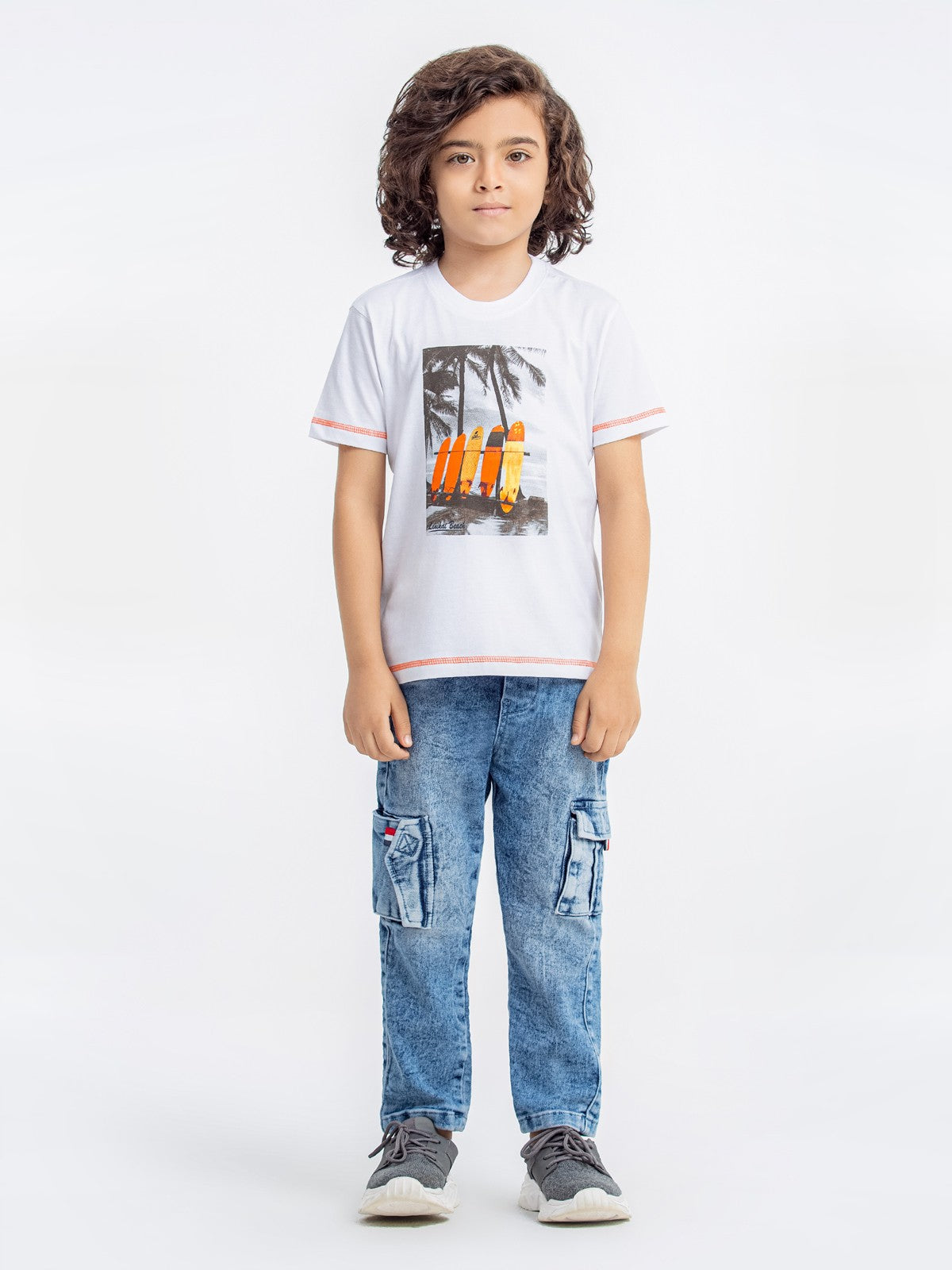 Edenrobe - Boy's White T-Shirt - EBTTS23-041
