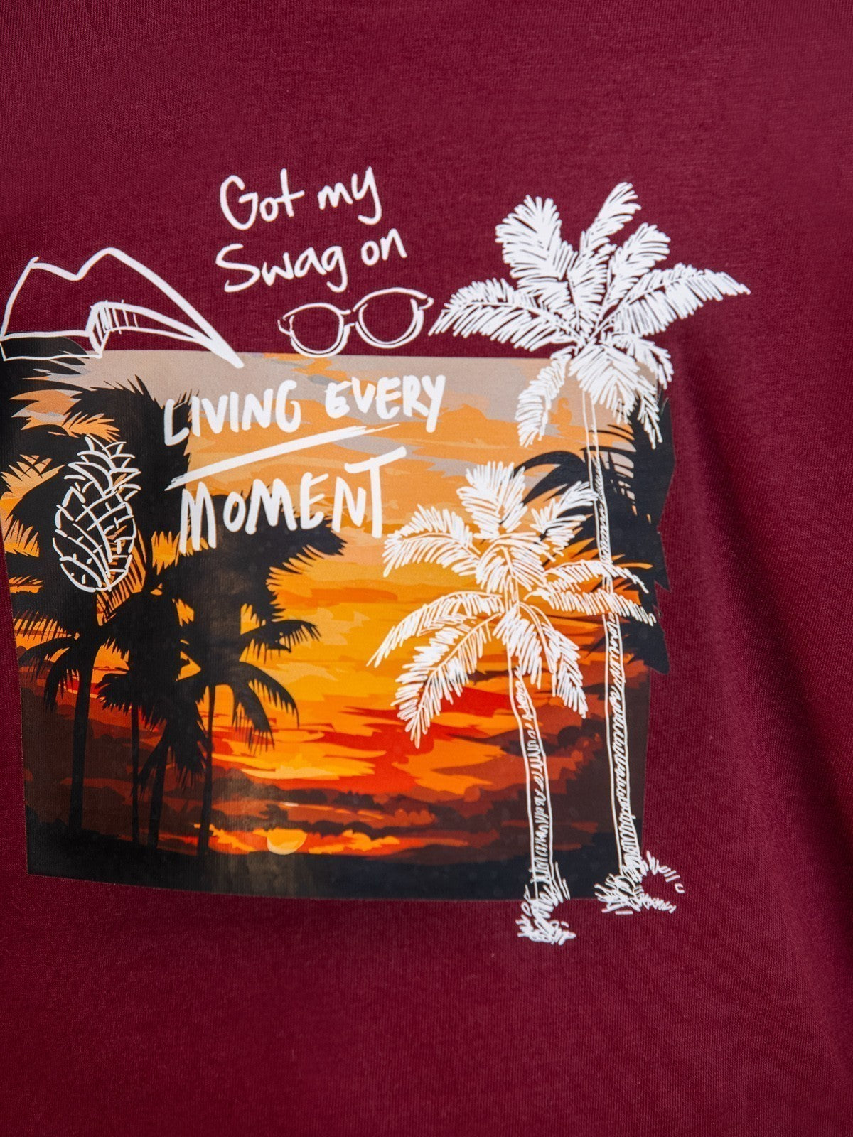 Edenrobe - Boy's Maroon T-Shirt - EBTTS23-050