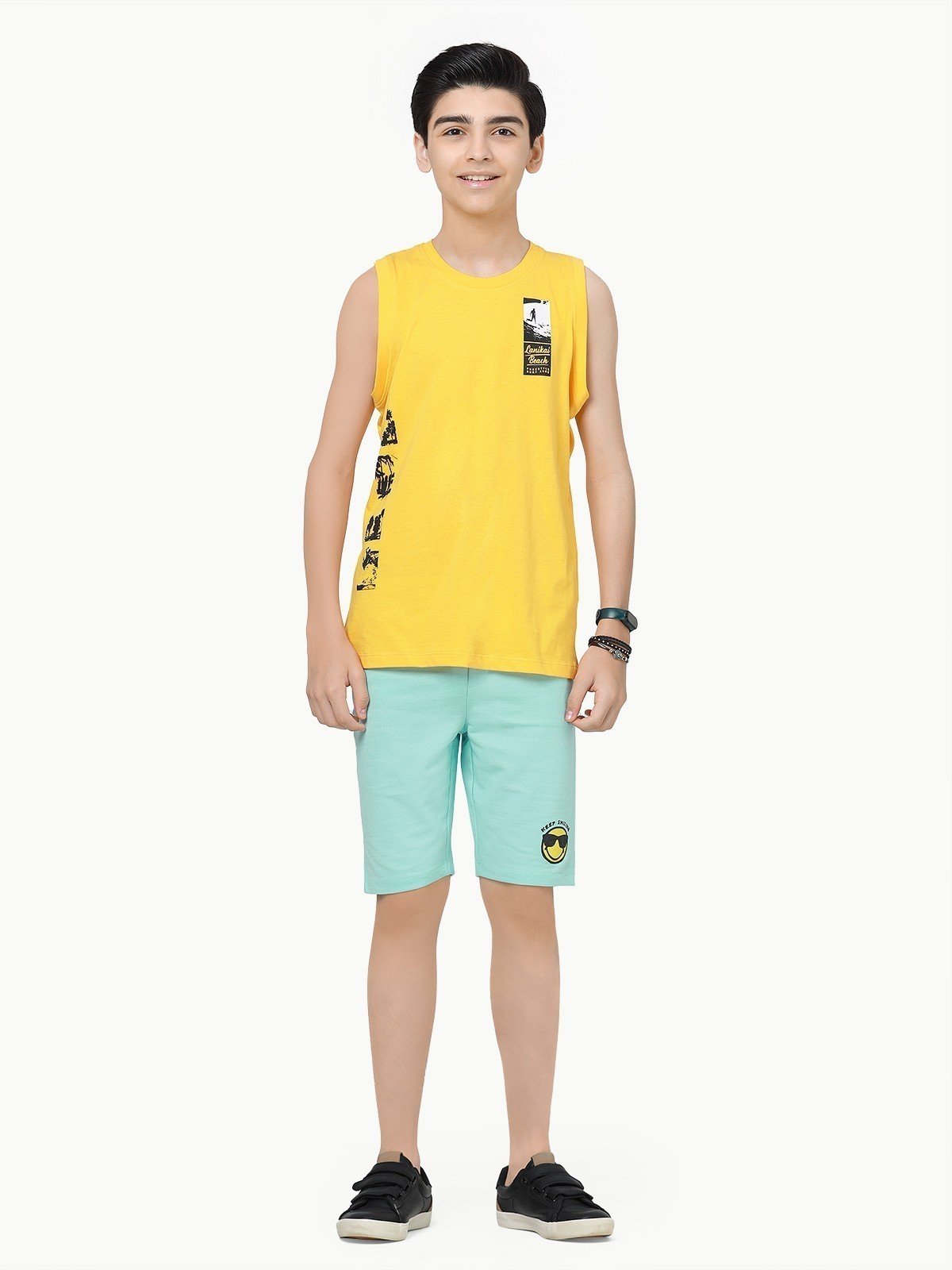 Edenrobe - Boy's Yellow Tank Top - EBTT23-010