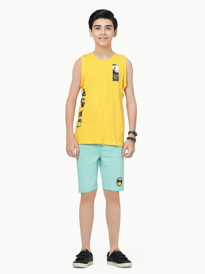 Edenrobe - Boy's Yellow Tank Top - EBTT23-010