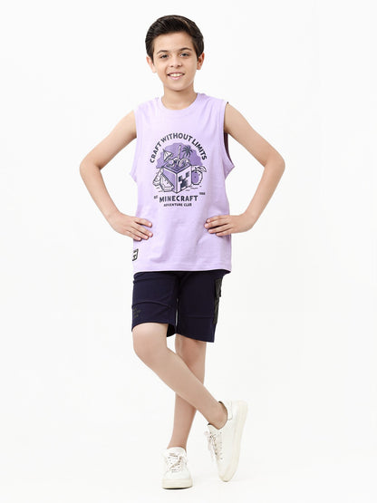 Edenrobe - Boy's Lilac Tank Top - EBTT23-014