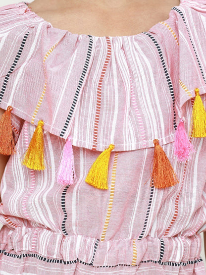 Edenrobe - Girl's Light Pink Jumpsuit - EGTJS22-016