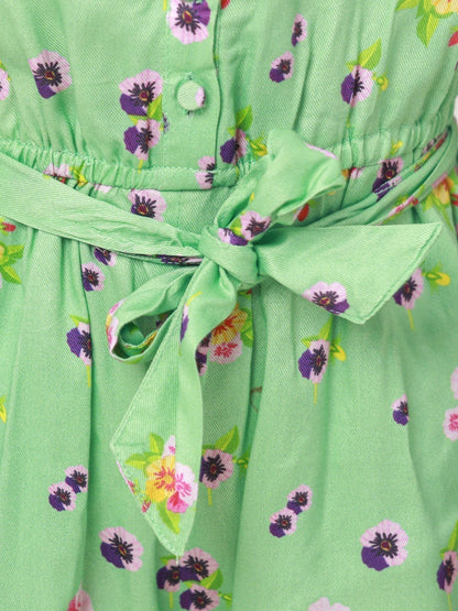 Edenrobe - Girl's Light Green Jumpsuit - EGTJSW22-001