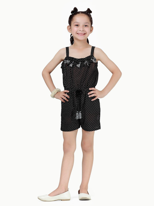 Edenrobe - Girl's Black Jumpsuit - EGTJSW22-018