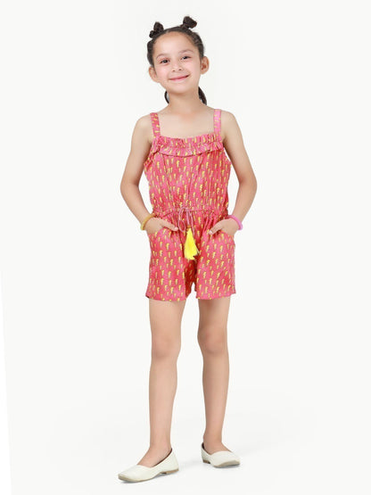 Edenrobe - Girl's Pink Jumpsuit - EGTJSW22-019