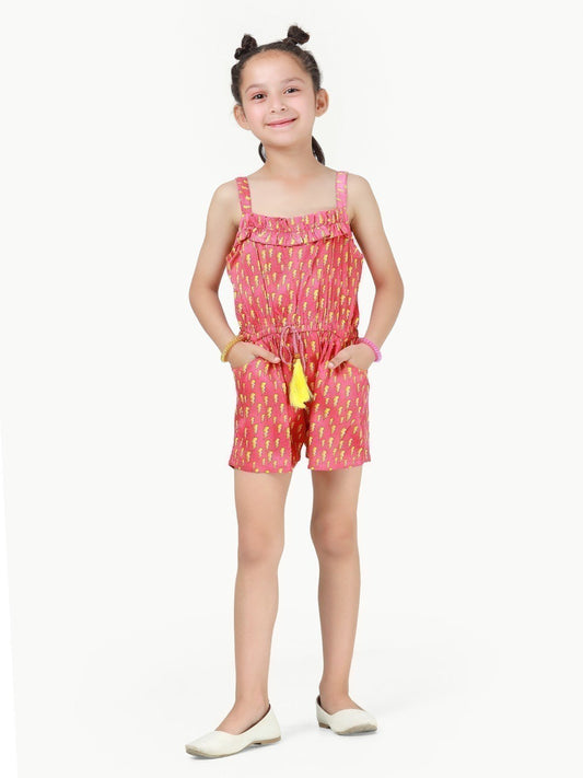 Edenrobe - Girl's Pink Jumpsuit - EGTJSW22-019