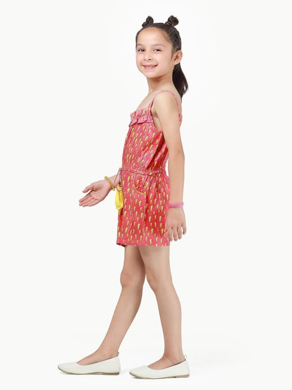 Edenrobe - Girl's Pink Jumpsuit - EGTJSW22-019