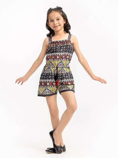 Edenrobe - Girl's Dark Grey Jumpsuit - EGTJSW22-021