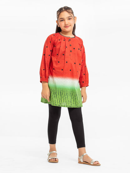 Edenrobe - Girl's Red Fusion Top - EGTFT23-100005