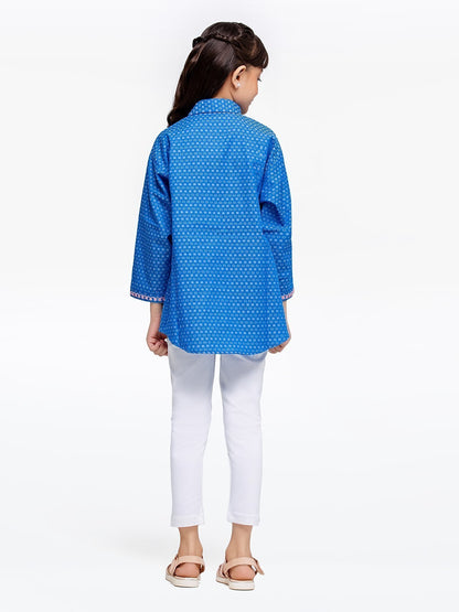 Edenrobe - Girl's Blue Fusion Top - EGTFT23-100021