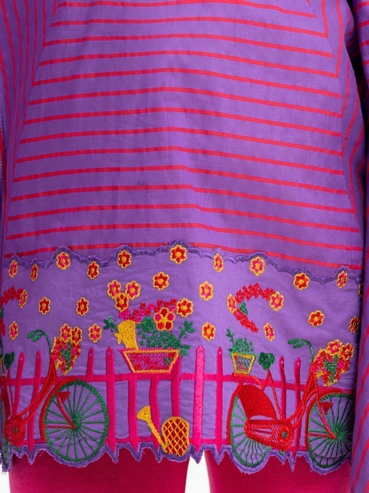 Edenrobe - Girl's Purple Fusion Top - EGTFT23-100022