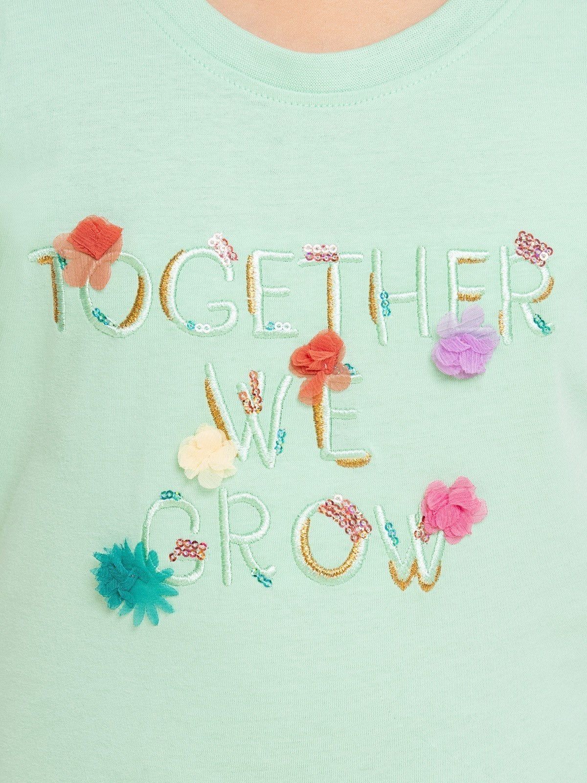 Edenrobe - Girl's Light Green Top - EGTK23-004