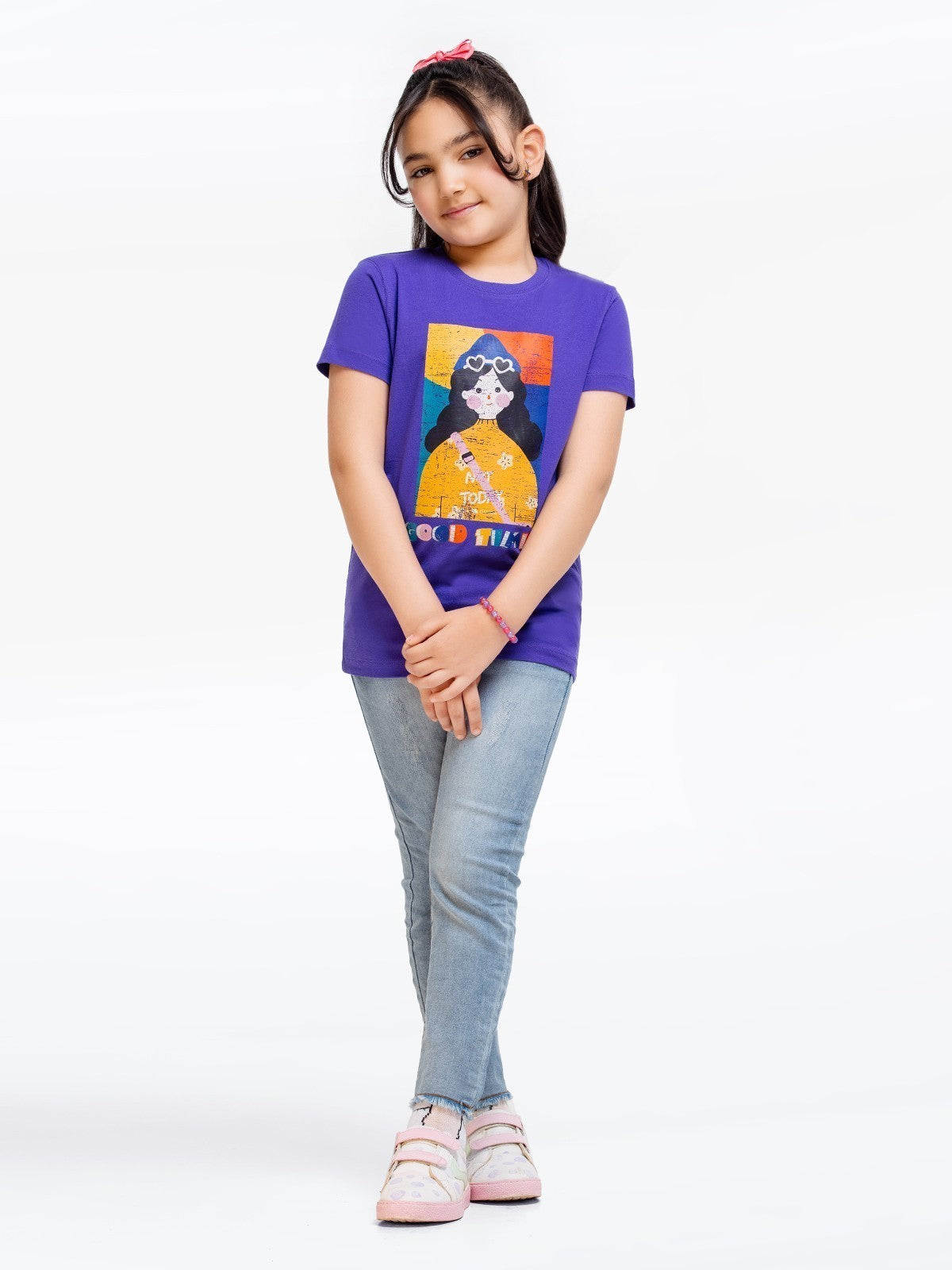 Edenrobe - Girl's Purple Top - EGTK23-021