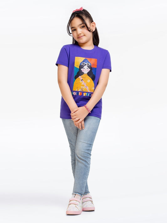 Edenrobe - Girl's Purple Top - EGTK23-021