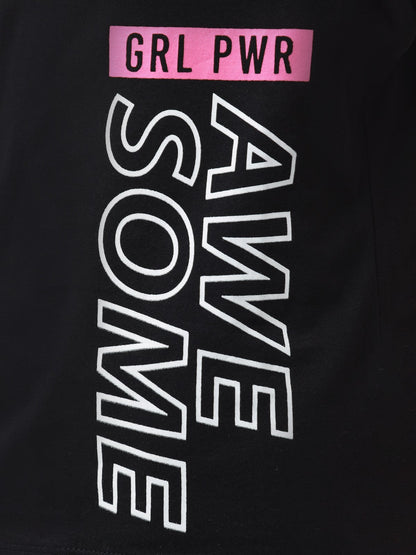 Edenrobe - Girl's Black Top - EGTK23-023