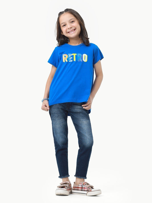 Edenrobe - Girl's Royal Blue Top - EGTK23-026