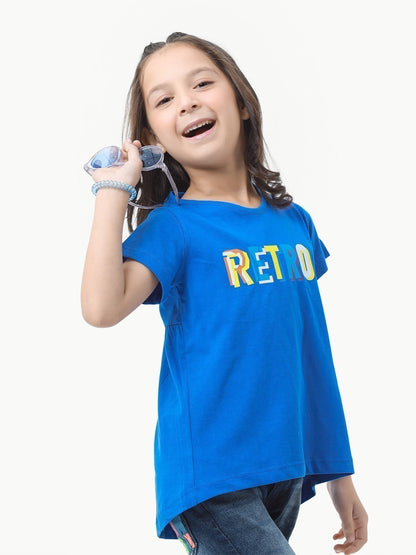 Edenrobe - Girl's Royal Blue Top - EGTK23-026