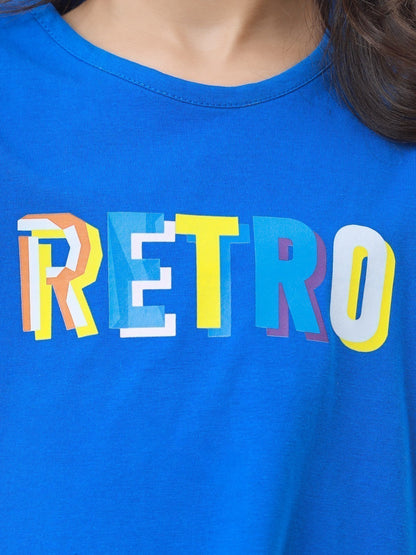 Edenrobe - Girl's Royal Blue Top - EGTK23-026