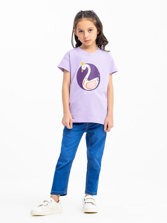 Edenrobe - Girl's Lilac Top - EGTK23-034