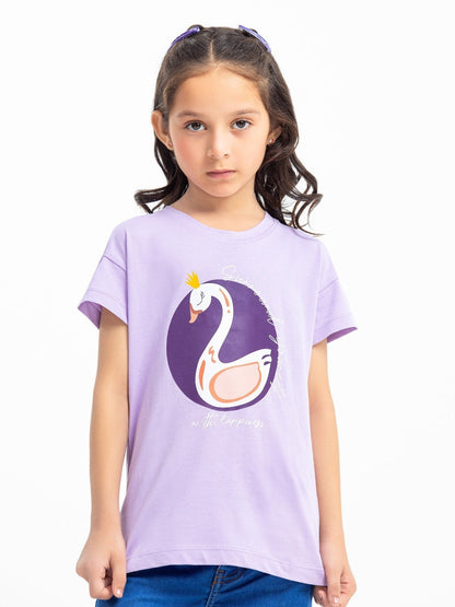 Edenrobe - Girl's Lilac Top - EGTK23-034