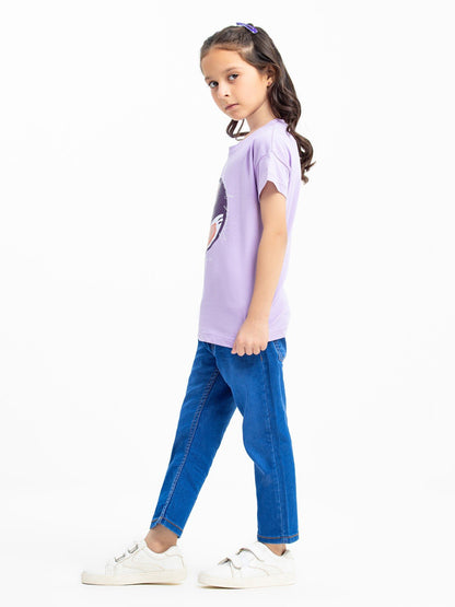 Edenrobe - Girl's Lilac Top - EGTK23-034