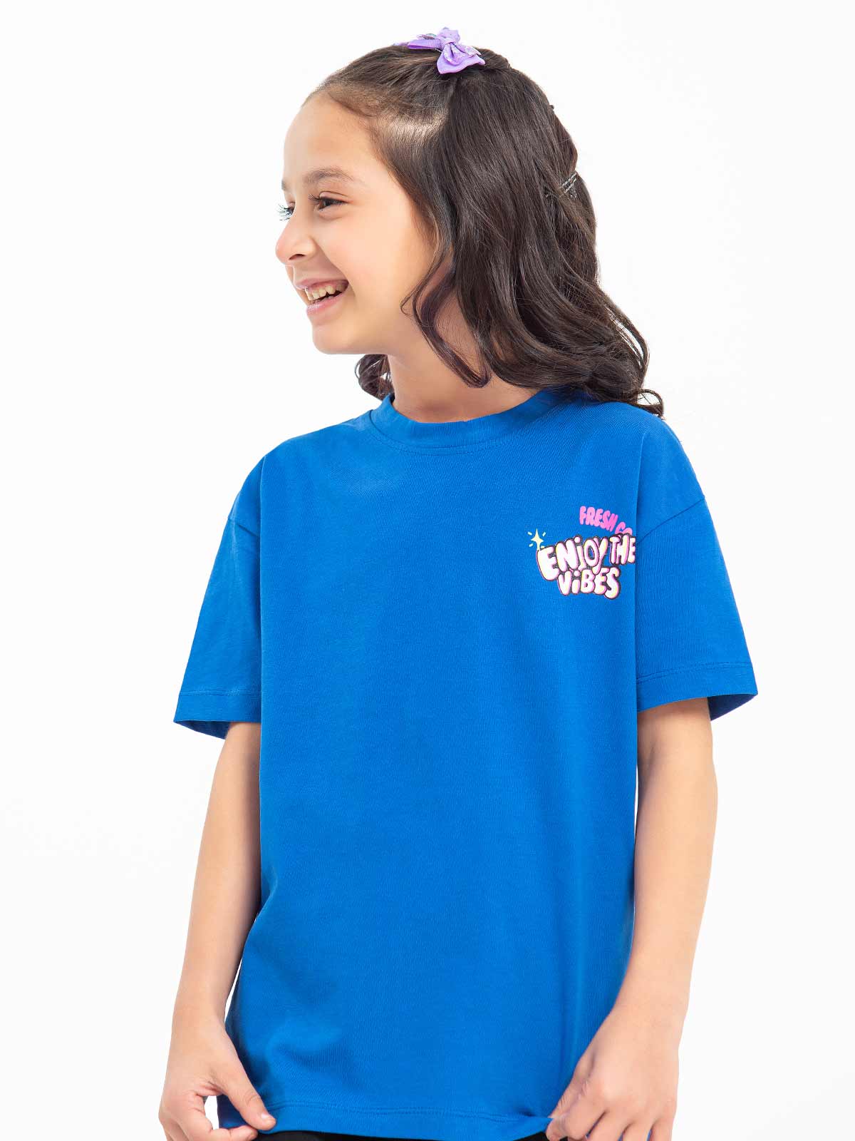 Edenrobe - Girl's Royal Blue Top - EGTK23-035