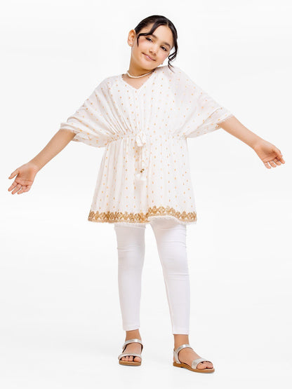 Edenrobe - Girl's White Top - EGTKT23-009