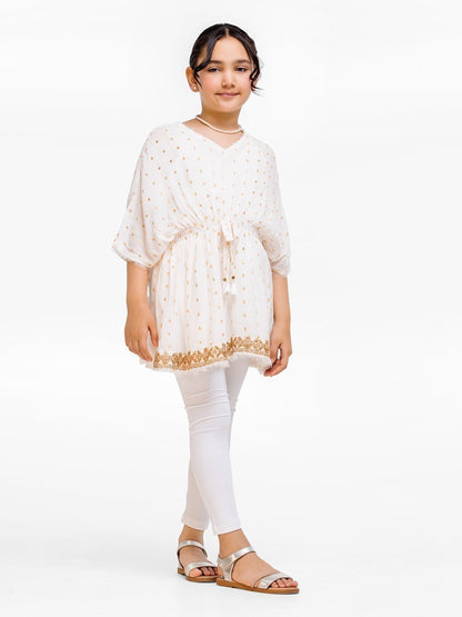 Edenrobe - Girl's White Top - EGTKT23-009