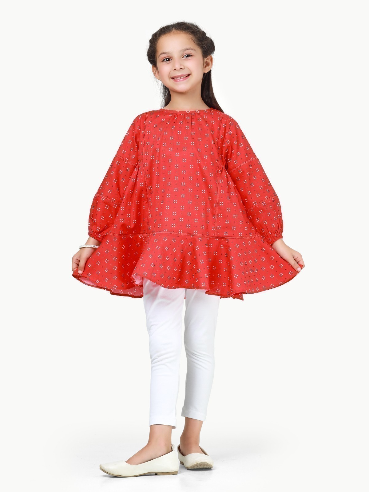 Edenrobe - Girl's Red Top - EGTW22-029