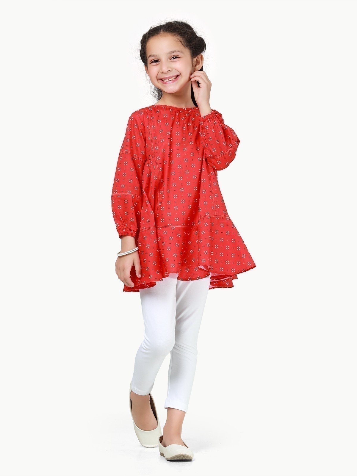 Edenrobe - Girl's Red Top - EGTW22-029