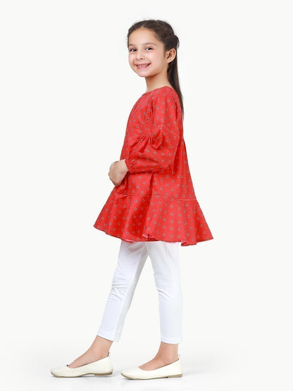 Edenrobe - Girl's Red Top - EGTW22-029