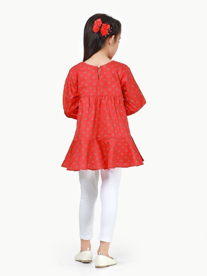 Edenrobe - Girl's Red Top - EGTW22-029