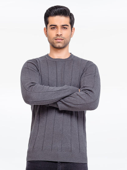 Edenrobe - Men's Charcoal Sweater - EMTSWT23-005